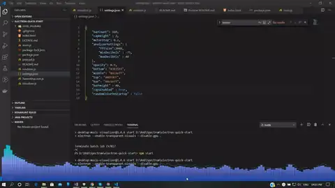 Electron Music Visualizer screenshot